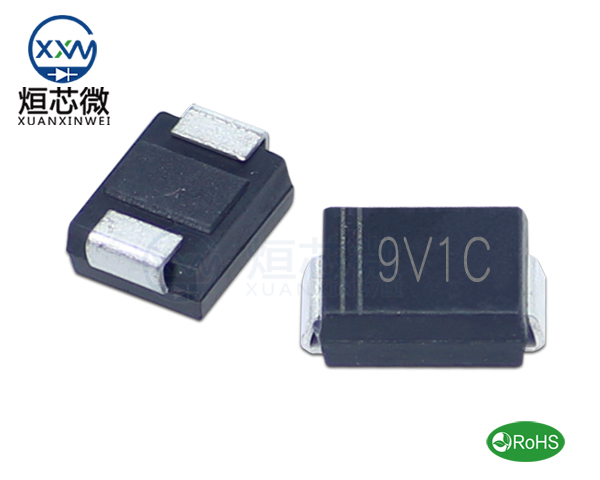 P6SMB9.1CA參數(shù),TVS二極管P6SMB9.1CA瞬態(tài)(變)抑制二極管